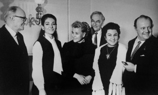Члены жюри: А. Свешников, М. Каллас, М. Рейзен, З. Палли, Т. Гобби и министр культуры СССР Е. Фурцева, 1970 год. Фото предоставлено пресс-службой Конкурса Чайковского