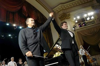 Дмитрий Лисс и Денис Мацуев. Фото: Виталий Пустовалов
