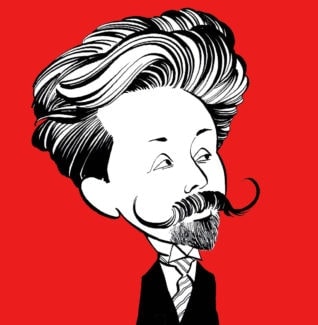 Александр Скрябин. Шарж