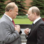 Путин рассказывает Зюганову музыкальный анекдот