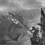 Вид на Рейхстаг после окончания военных действий
