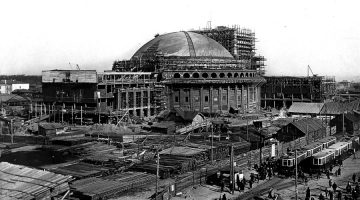 Строительство Новосибирского театра, 1935 год