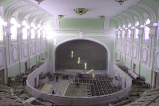 Реставрационные работы в Большом зале консерватории