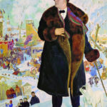 Портрет Шаляпина работы Кустодиева, 1921 год