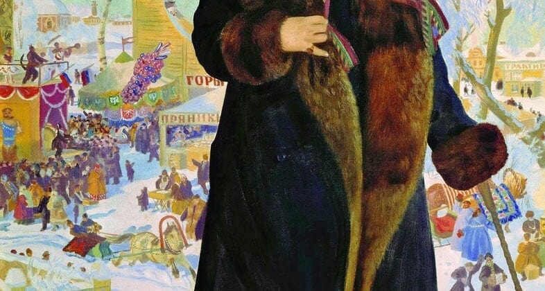 Портрет Шаляпина работы Кустодиева, 1921 год