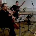 Борис Лифановский и Андрей Рудометкин на станции метро "Кропоткинская"