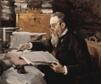 Портрет Римского-Корсакова работы В.А. Серова