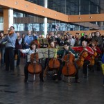 В донецком аэропорту симфонический оркестр исполнил гимн Евросоюза