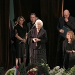 Ирина Антонова на прощании со Святославом Бэлзой