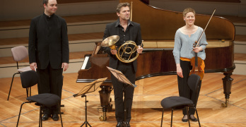 Изабель Фауст, Александр Мельников, Тойнис ван дер Зварт. Фото - Kai Bienert (Musikfest Berlin)