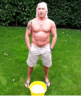 Дмитрий Хворостовский в флешмобе "Ice Bucket Challenge"