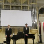 Иэн Бостридж и Джулиус Дрейк на сцене Большого зала Санкт-Петербургской филармонии