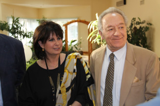 Ольга Ростропович и Юрий Темирканов. Фото - Александр Гайдук