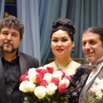 Роман Муравицкий, Ольга Жигмитова и Артур Козловскис после выступления в Иркутске 14 марта 2015 года. Фото из личного архива Ольги Жигмитовой