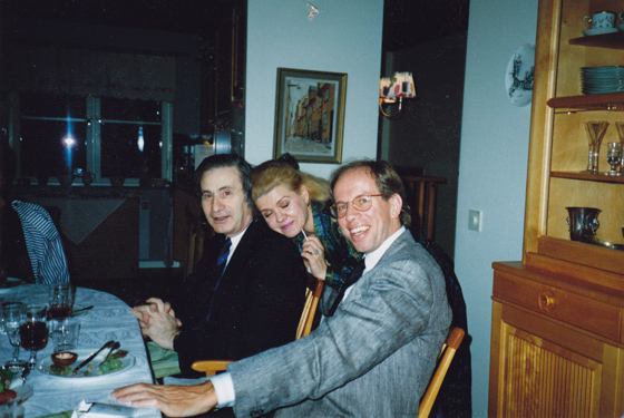 Альфред Шнитке, Ирина Шнитке, Гидон Кремер, Стокгольм, 1989 год. Фото из архива Ирины Шнитке