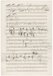 Эскизы оркестровой Сюиты №2, op.53 П. И. Чайковского. Фото - Sotheby's