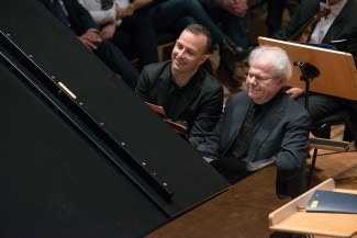 Янник Незе-Сеген и Эммануэль Акс. Фото © Jan Regan/The Philadelphia Orchestra Янник Незе-Сеген и Эммануэль Акс. Фото © Jan Regan/The Philadelphia Orchestra