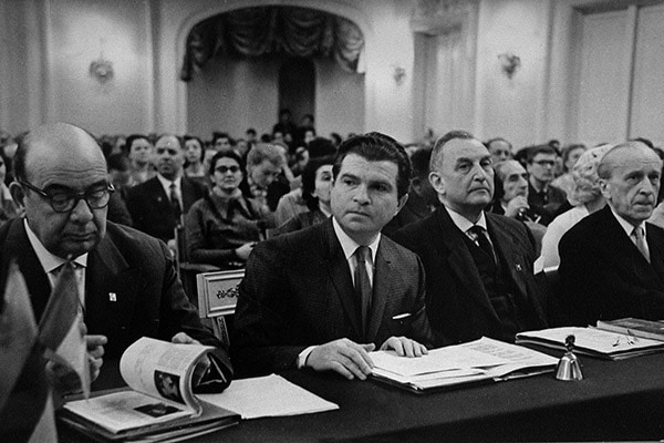 Члены жюри II конкурса во главе с Э. Гилельсом, 1962 г. Фото - предосталено музеем Чайковского в Клину