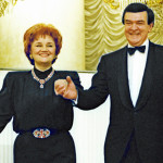 Тамара Синявская и Муслим Магомаев во время выступления на концерте