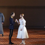 Денис Савин (Грушницкий), Руслан Скворцов (Печорин) и Светлана Захарова (княжна Мери) в балете «Герой нашего времени». Фото - Дамир Юсупов/Большой театр