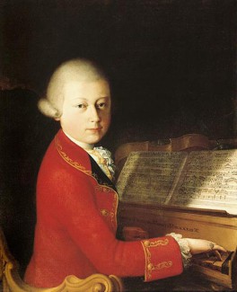 Портрет 13-летнего Моцарта, написанный в 1770 г.