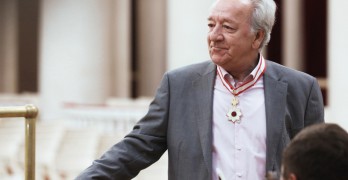 Юрий Темирканов во время церемонии награждения. Фото - Петр Ковалев