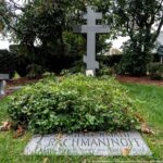 Могила Сергея Рахманинова на кладбище Кенсико