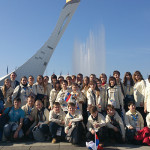 Детский образцовый оркестр народных инструментов участвовал в культурной программе Олимпиады в Сочи в 2014 году. Фото из личного архива Алексея Моргунова