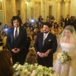 Анна Нетребко, Юсиф Эйвазов на свадебной церемонии. Свидетель со стороны жениха Филипп Киркоров. Фото - Филипп Гончаров