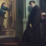 "Юный Моцарт играет на органе". Картина художника Генриха Лоссова, 1864
