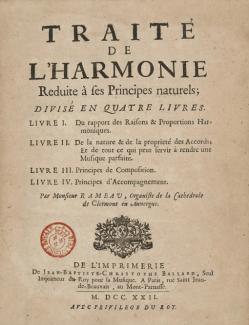 «Трактат о гармонии, сведенной к ее природным принципам» Жана Филиппа Рамо. 1722 год. Фото - Bibliotheque Nationale de France