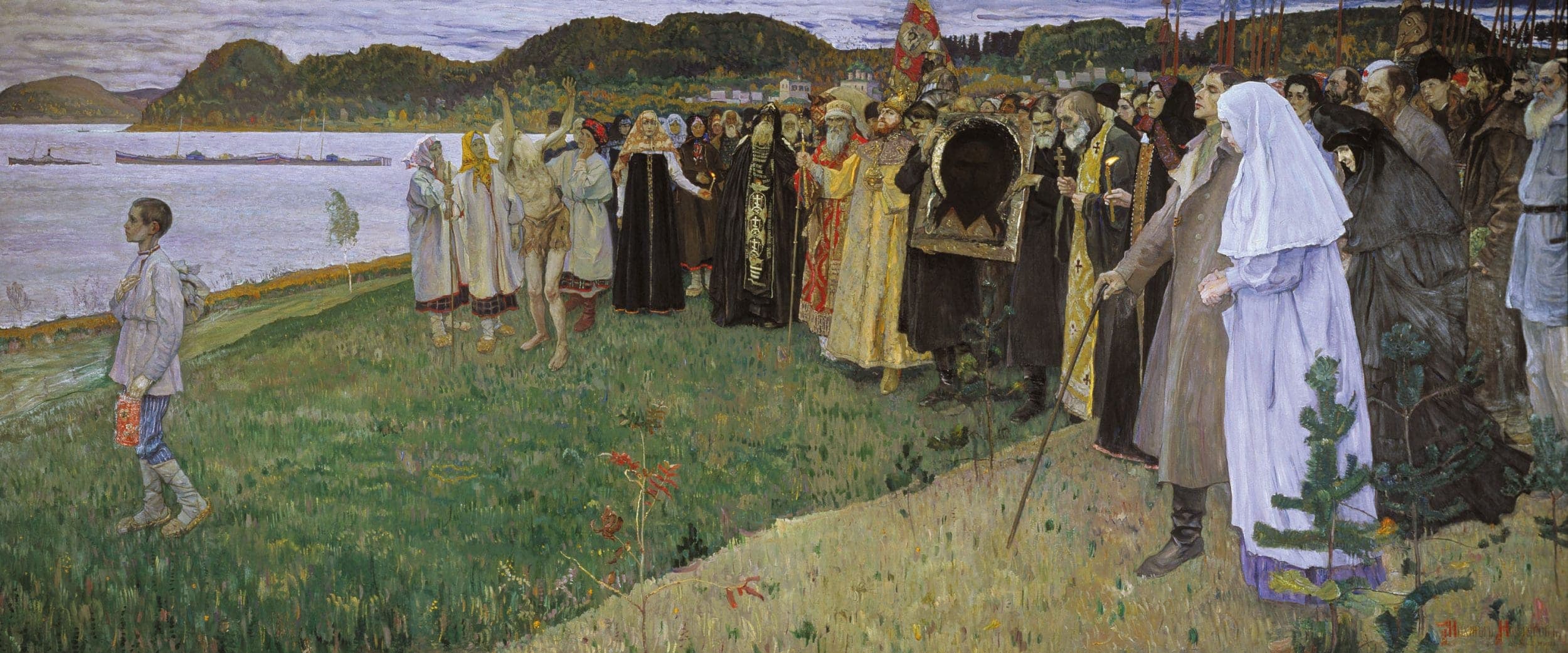 М. Нестеров. Картина "На Руси. Душа народа". Если Мусоргский — Достоевский в музыке, то Нестерова смело можно назвать Мусоргским в живописи