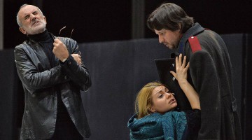 Римас Туминас, Мария Лобанова, Олег Долгов. Фото - Юрий Мартьянов