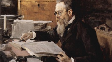 Николай Андреевич Римский-Корсаков. Портрет работы В. А. Серова