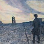 Илья Глазунов, "Настенька уходит". Иллюстрация к повести Ф. М. Достоевского «Белые ночи». 1970 (фрагмент)