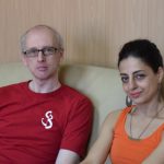 Юрий Бурлака и Сусанна Мартиросян в перерыве между репетициями