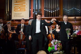 Денис Мацуев и Валерий Гергиев на открытии Grand piano competition