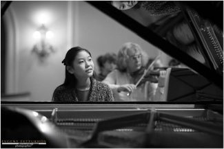 Шио Окуи во время репетиции ко II туру на Grand piano competition. Фото - Евгений Евтюхов