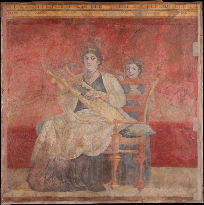 Фреска из римской виллы в Боскореале, 50–40-е годы до н. э. Фото - The Metropolitan Museum of Art