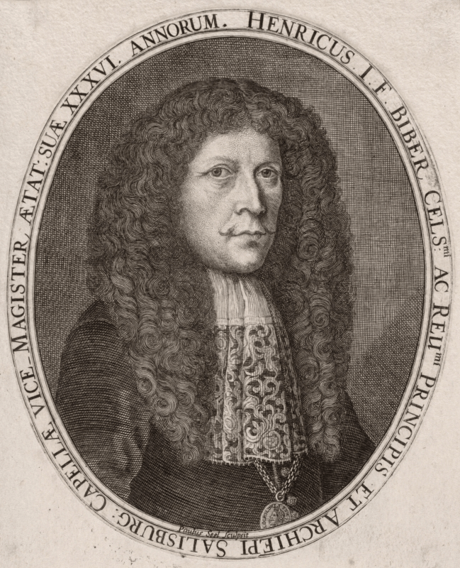 Генрих Игнац Бибер. Гравюра 1681 года. Фото - Wikimedia Commons
