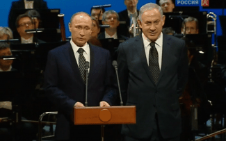 Президент России Владимир Путин и премьер-министр Израиля Биньямин Нетаньяху