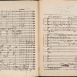 Страница партитуры 2-й симфонии Малера, принадлежавшей Леонарду Бернстайну