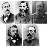 А. Бородин, М. Балакирев, Ц. Кюи, М. Мусоргский и Н. Римский-Корсаков