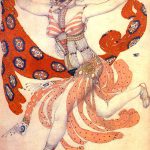 Леон Бакст. Эскиз костюма Клеопатры для Иды Рубинштейн, 1909 год