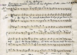 Фрагмент Оратории Сальери. Фото - Gesellschaft Der Musikfreunde