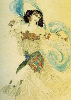 Леон Бакст. Костюм Саломеи для Иды Рубинштейн, 1908 год
