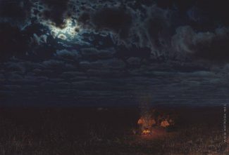 Н. А. Сергеев. "Ночью в степи", 1889