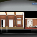 Эскиз декораций к спектаклю "Пассажирка"