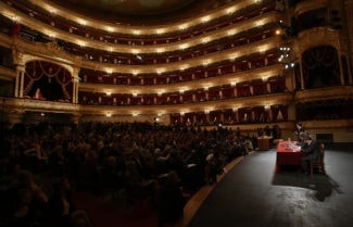 Пресс-конференция Competizione dell'Opera. Фото - Вячеслав Прокофьев/ТАСС