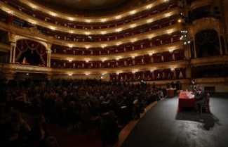 Пресс-конференция Competizione dell'Opera. Фото - Вячеслав Прокофьев/ТАСС